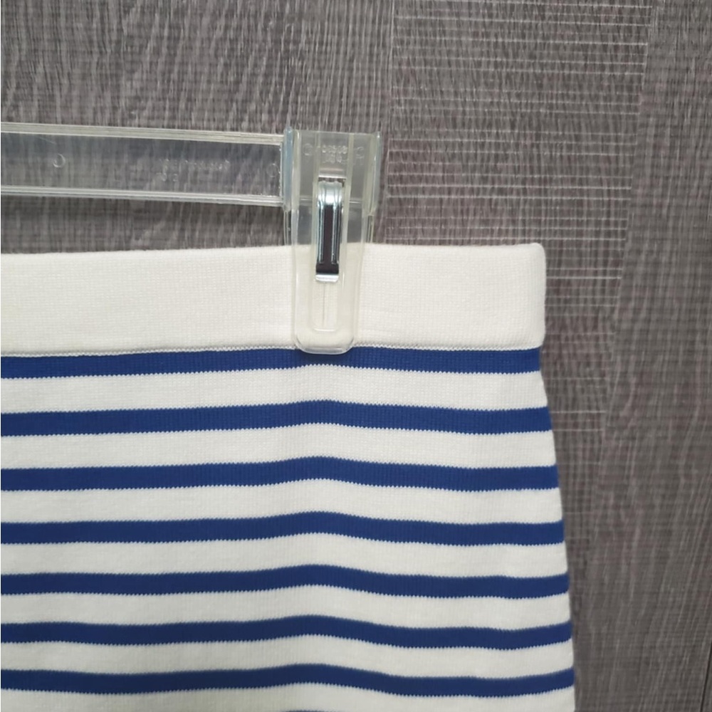 Draper James Blue Scottsdale Stripe Pencil Skirt Large - Picture 3 of 8